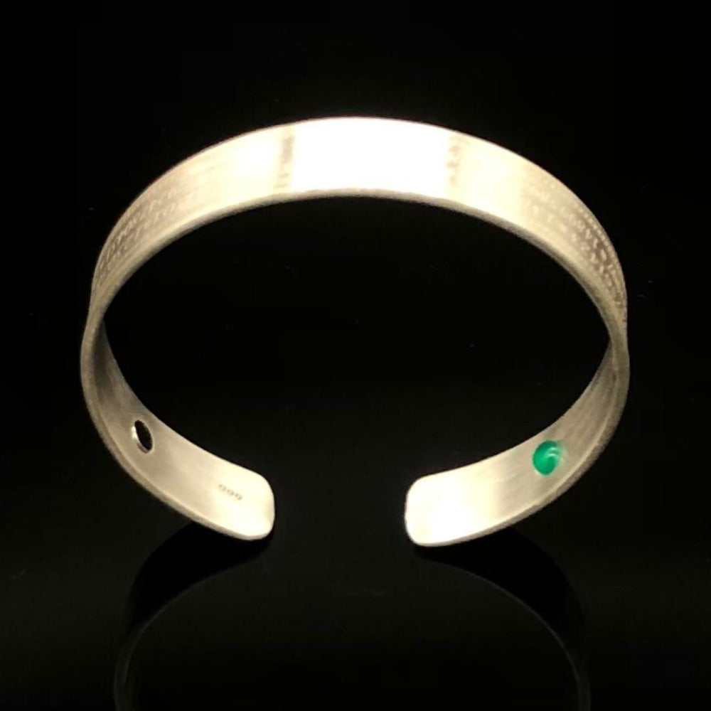 Manevi Zırh Gümüş Bileklik