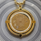 Korumalı Taşlı Çelik Kolye