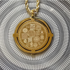 Korumalı Taşlı Çelik Kolye