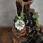 Dualı Yonca Gümüş Kolye